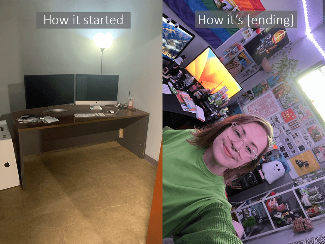 Zoë's office. How it started and how it's ending.