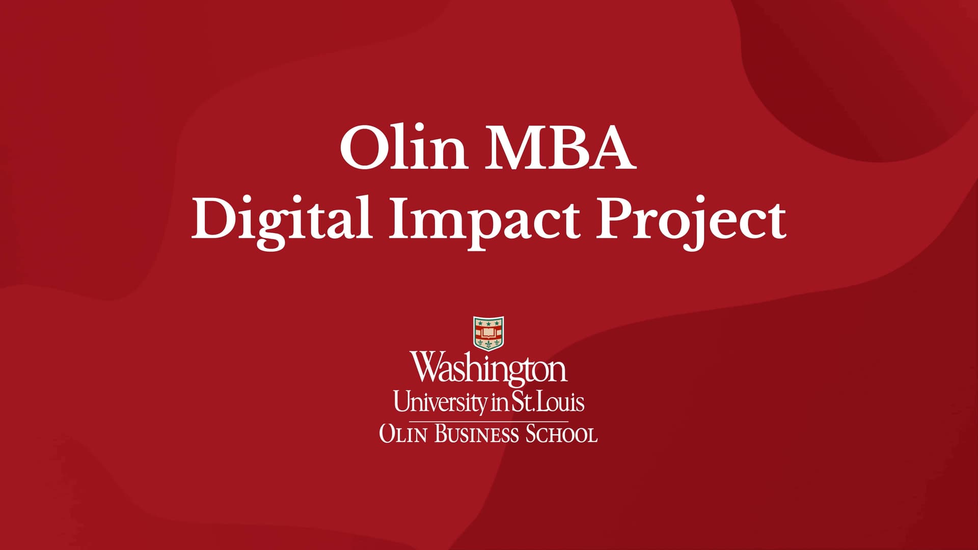 Washington University Olin MBA